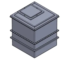 1220 Litre GRP Water Tank - Two Piece Insulated