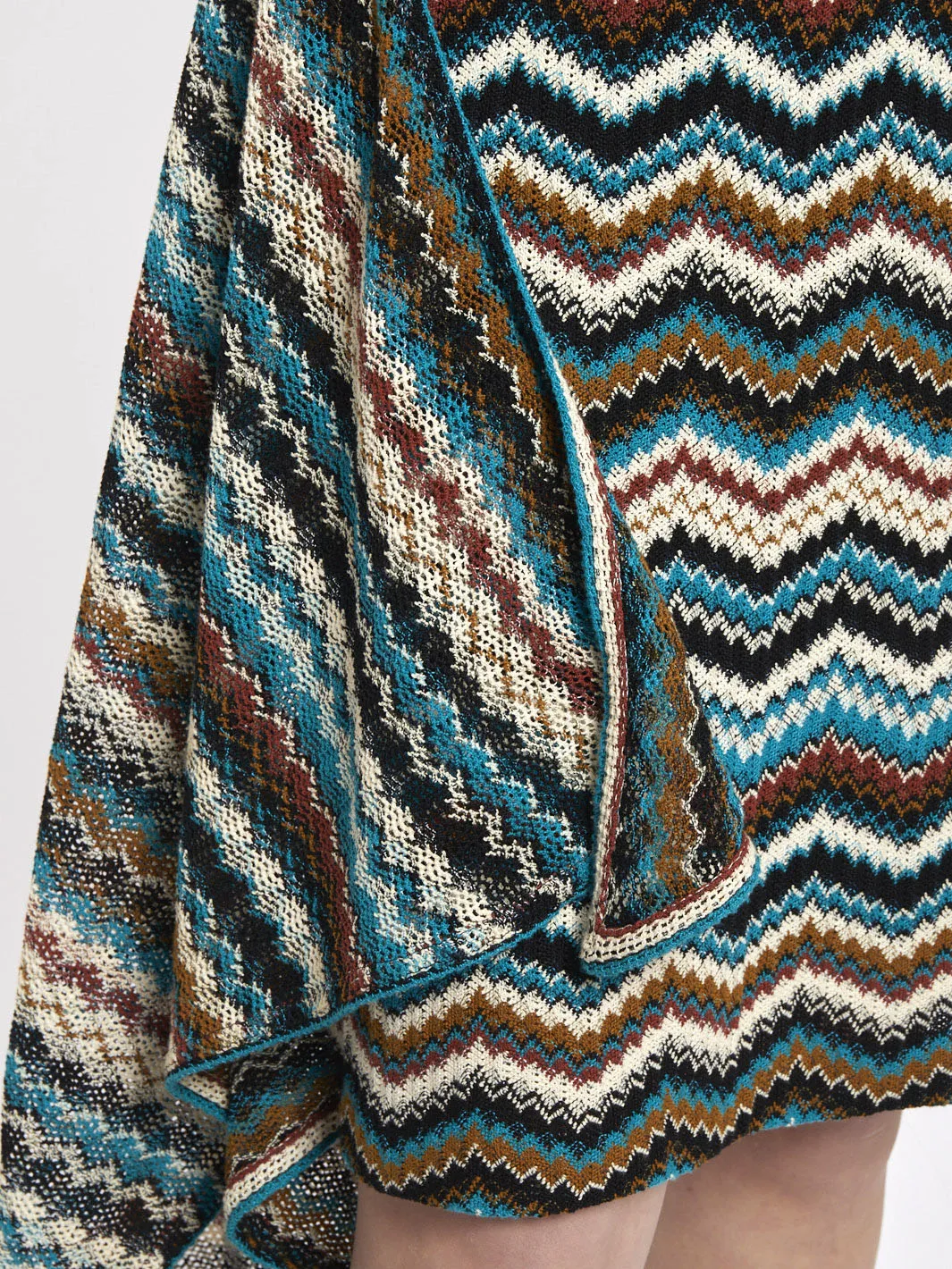 Side Drape Missoni Knit Dress