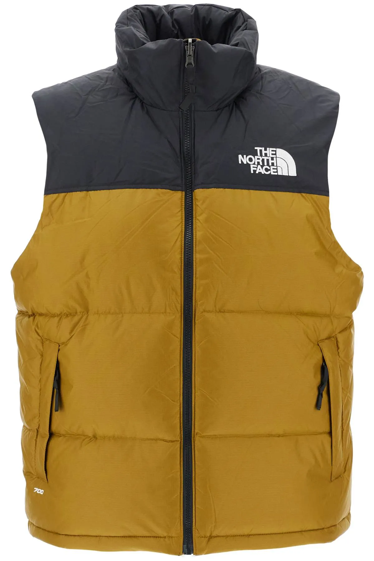 1996 Retro Nuptse Puffer Vest NF0A3JQQ Moss Green TNF Black