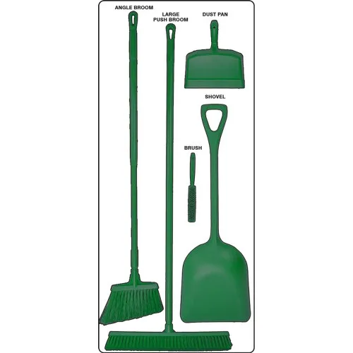 AccuformNMC PSB712WTGN Dry Zone Store-Boards Shadow Boards Ultra Aluma-Lite White Green Combo Kit