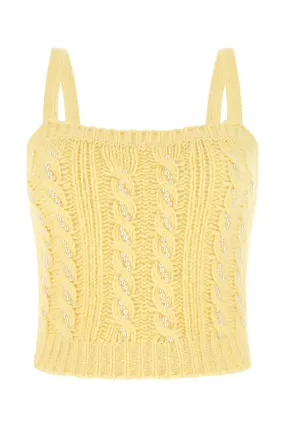 Braided Sleeveless Knit Top by Alessandra Rich