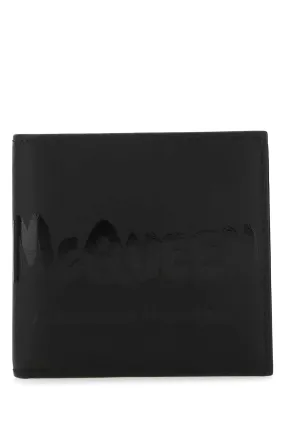 Alexander McQueen Bi-Fold Wallet with Logo Print