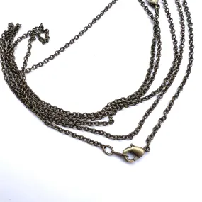 Antique Brass Chain Necklace