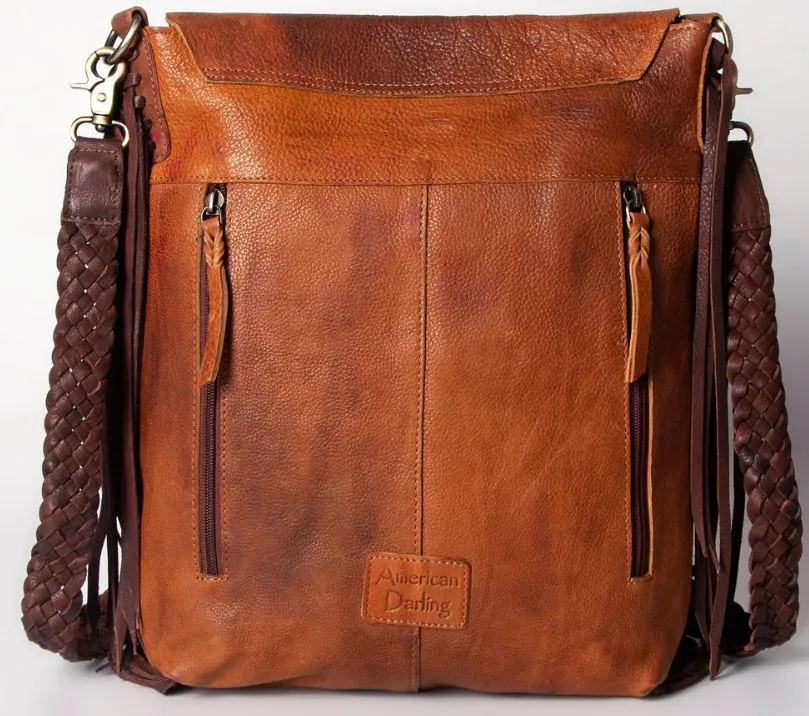 Authentic Western Leather Crossbody Bag