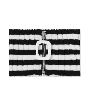 Black & White JW Anderson Ribbed Neckband