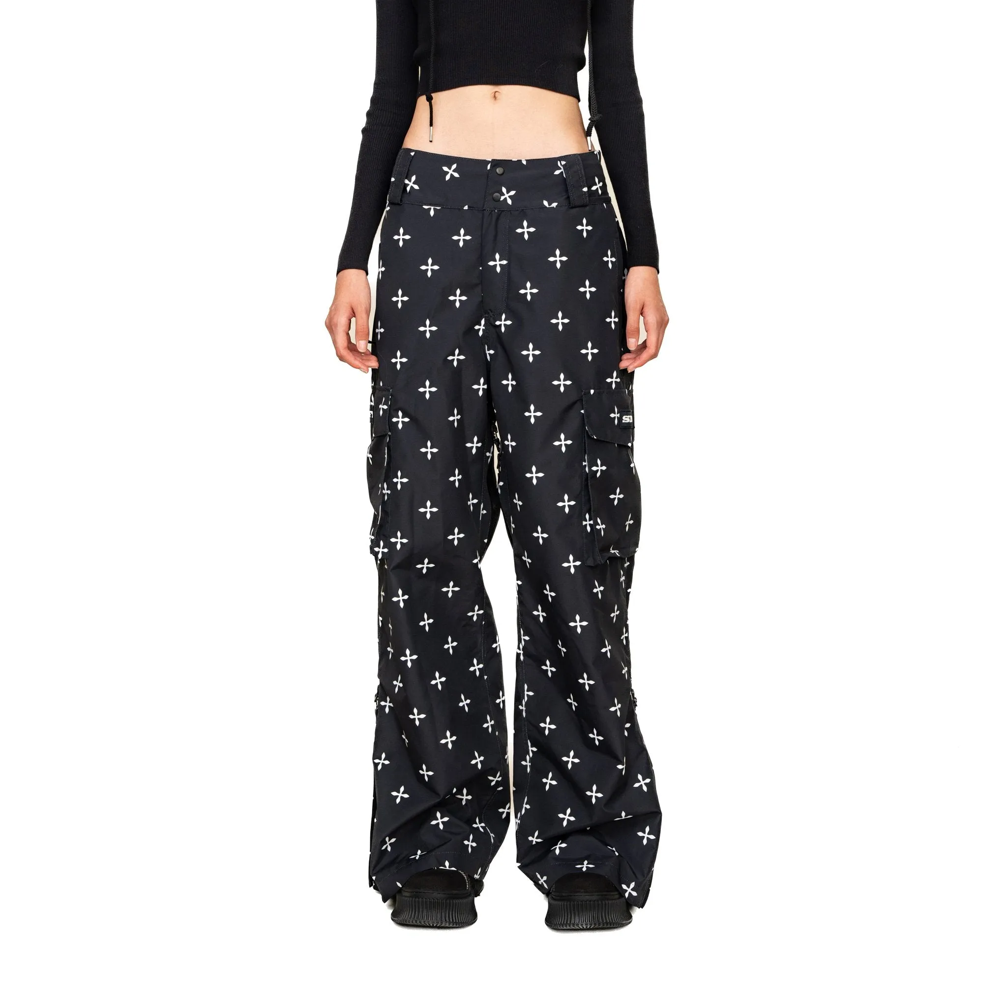 Black Garden Snow Pants