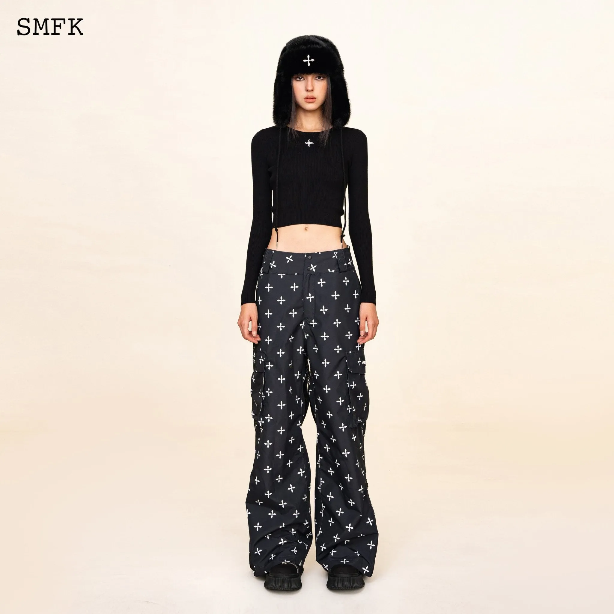 Black Garden Snow Pants