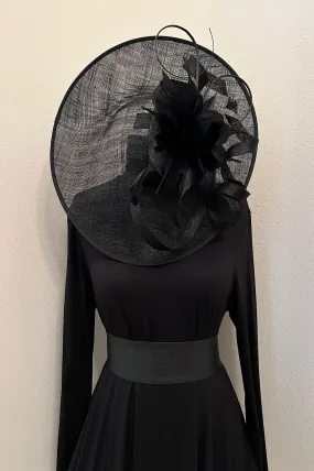 Elegant Black Fascinator