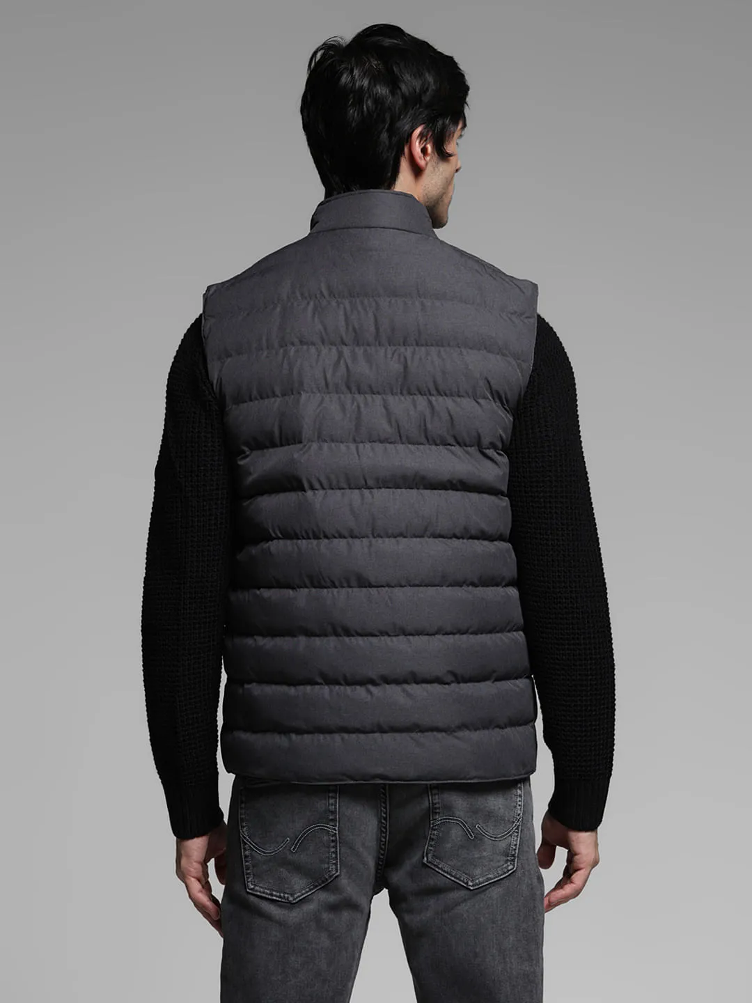 Black Puffer Outerwear Jacket