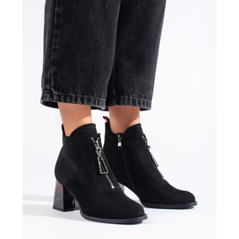 Black Shelovet Suede Boots