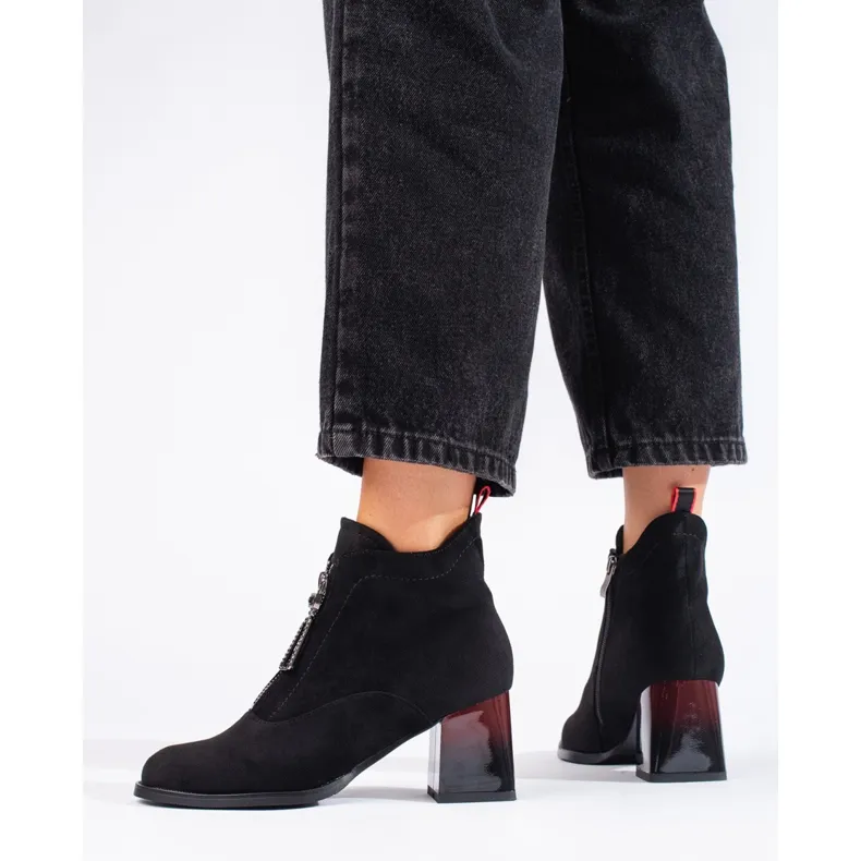 Black Shelovet Suede Boots