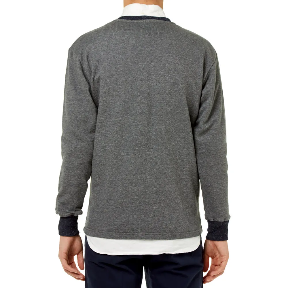 Bleu de Paname Grey Heather Knit Sweat