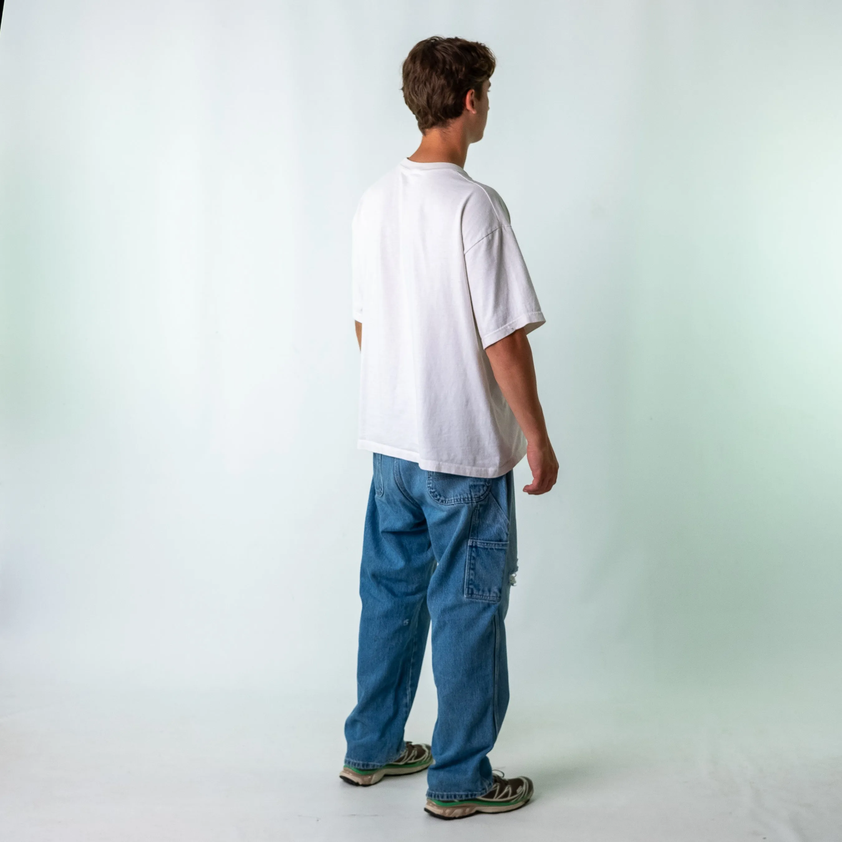 Blue y2ks Dickies Denim Carpenter Jeans Baggy Pants (38x30)