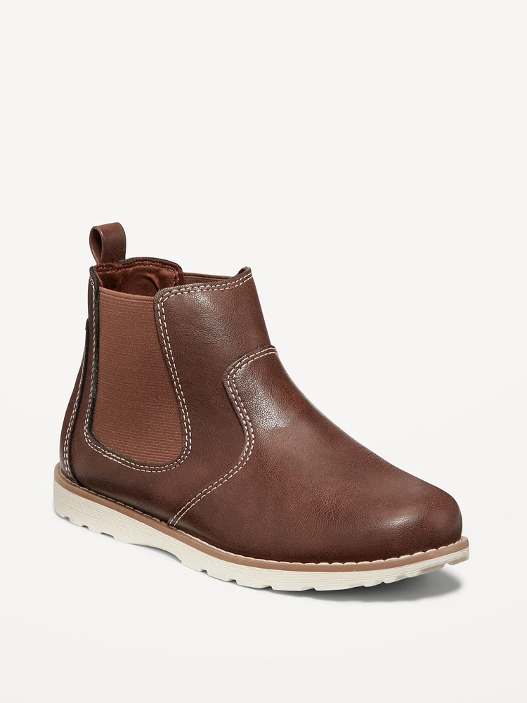 Boys' Faux-Leather Boots from Old Navy