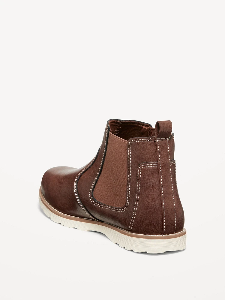 Boys' Faux-Leather Boots from Old Navy