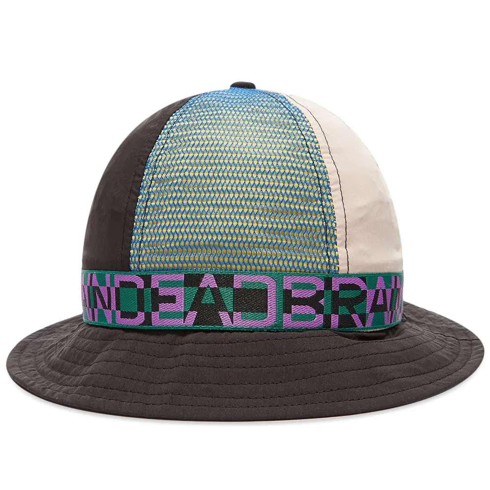 Brain Dead Nigel Colour Blocked Black Bell Bucket Hat