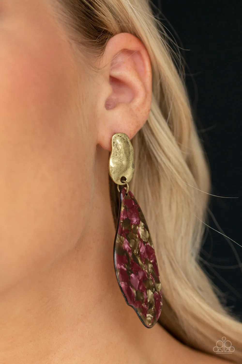 Fish Out of Water Brass Earrings