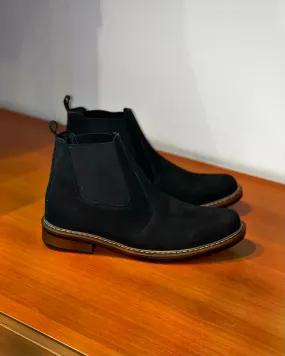 Bristol Black Suede Chelsea Boots