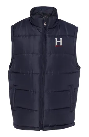 Navy Burnside Puffer Vest B8700 by Horton Group