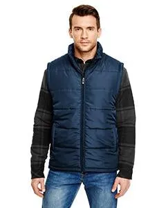 Navy Burnside Puffer Vest B8700 by Horton Group