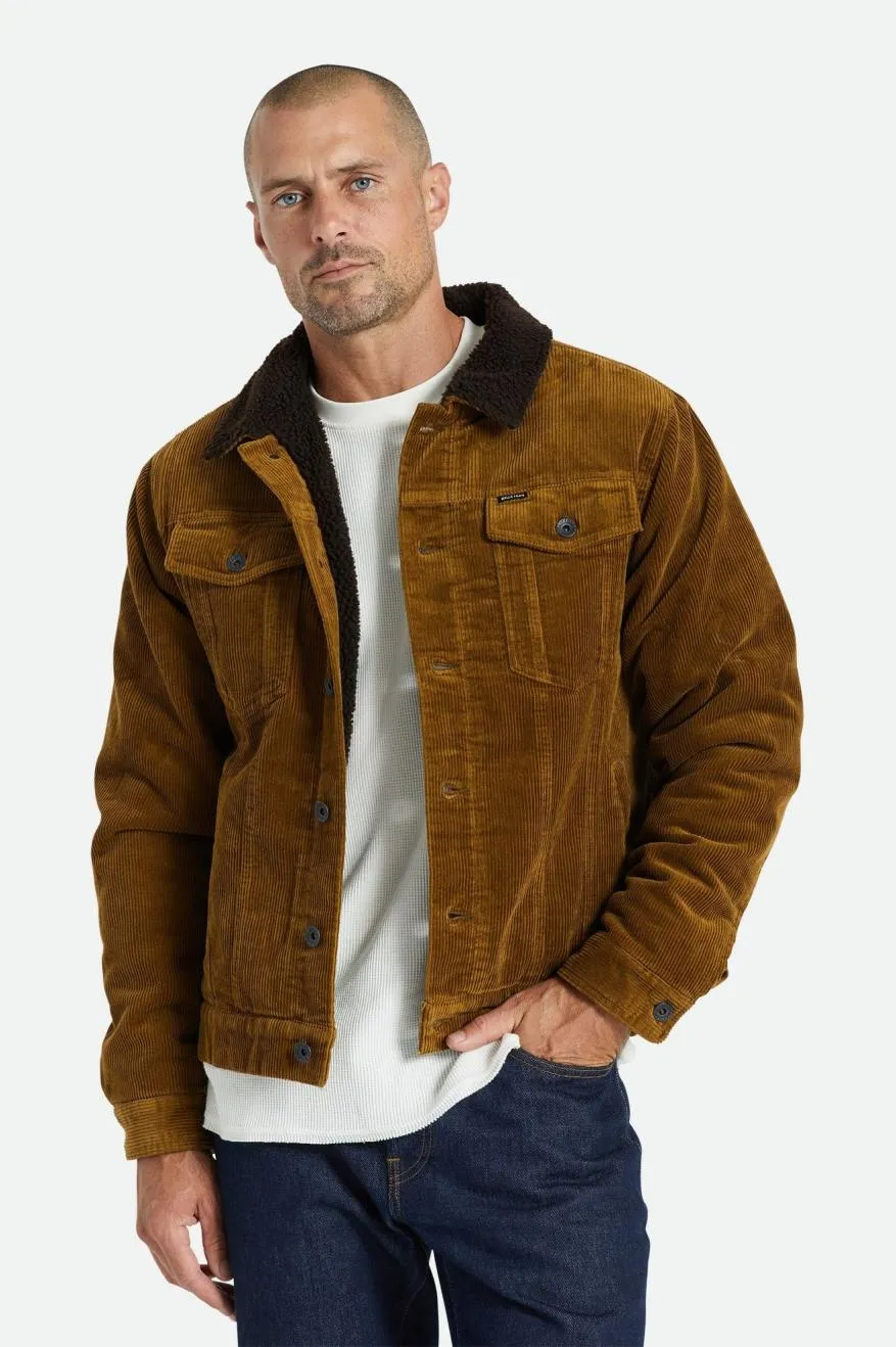 Sherpa Lined Trucker Jacket - Brass