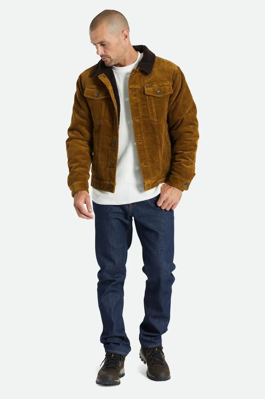 Sherpa Lined Trucker Jacket - Brass