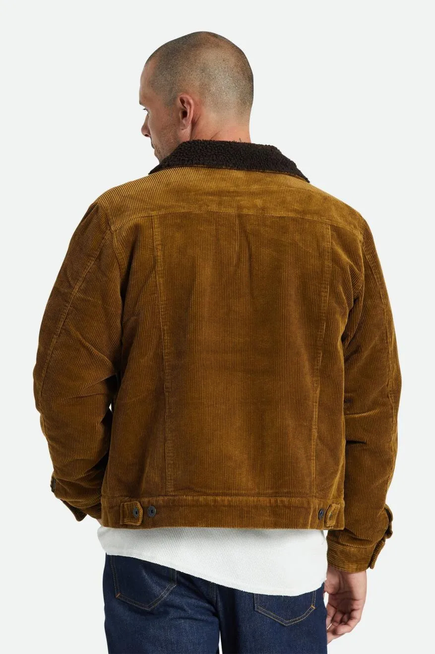 Sherpa Lined Trucker Jacket - Brass