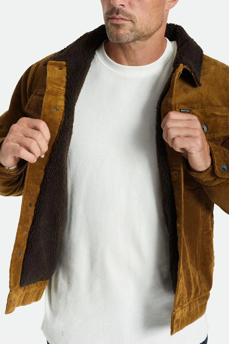 Sherpa Lined Trucker Jacket - Brass