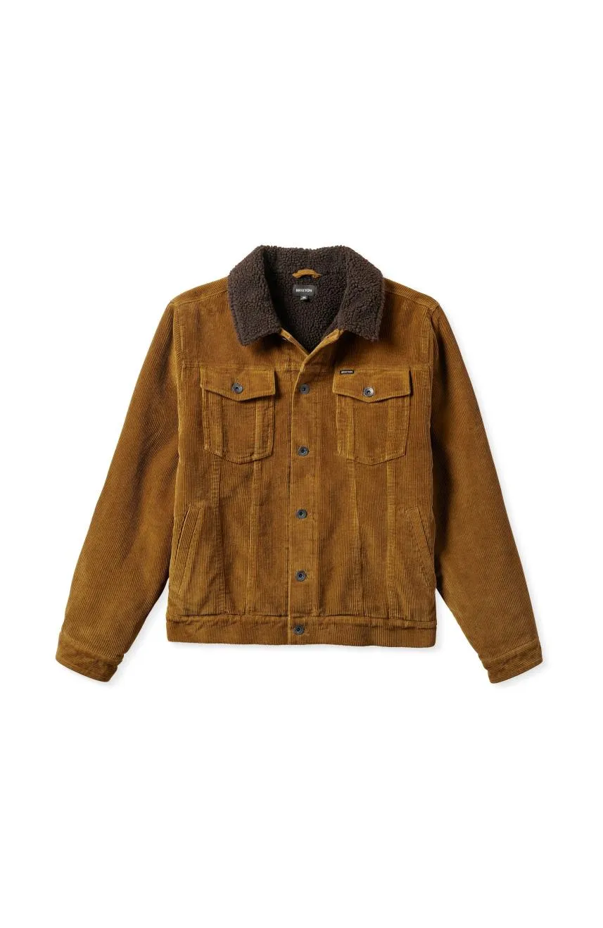 Sherpa Lined Trucker Jacket - Brass