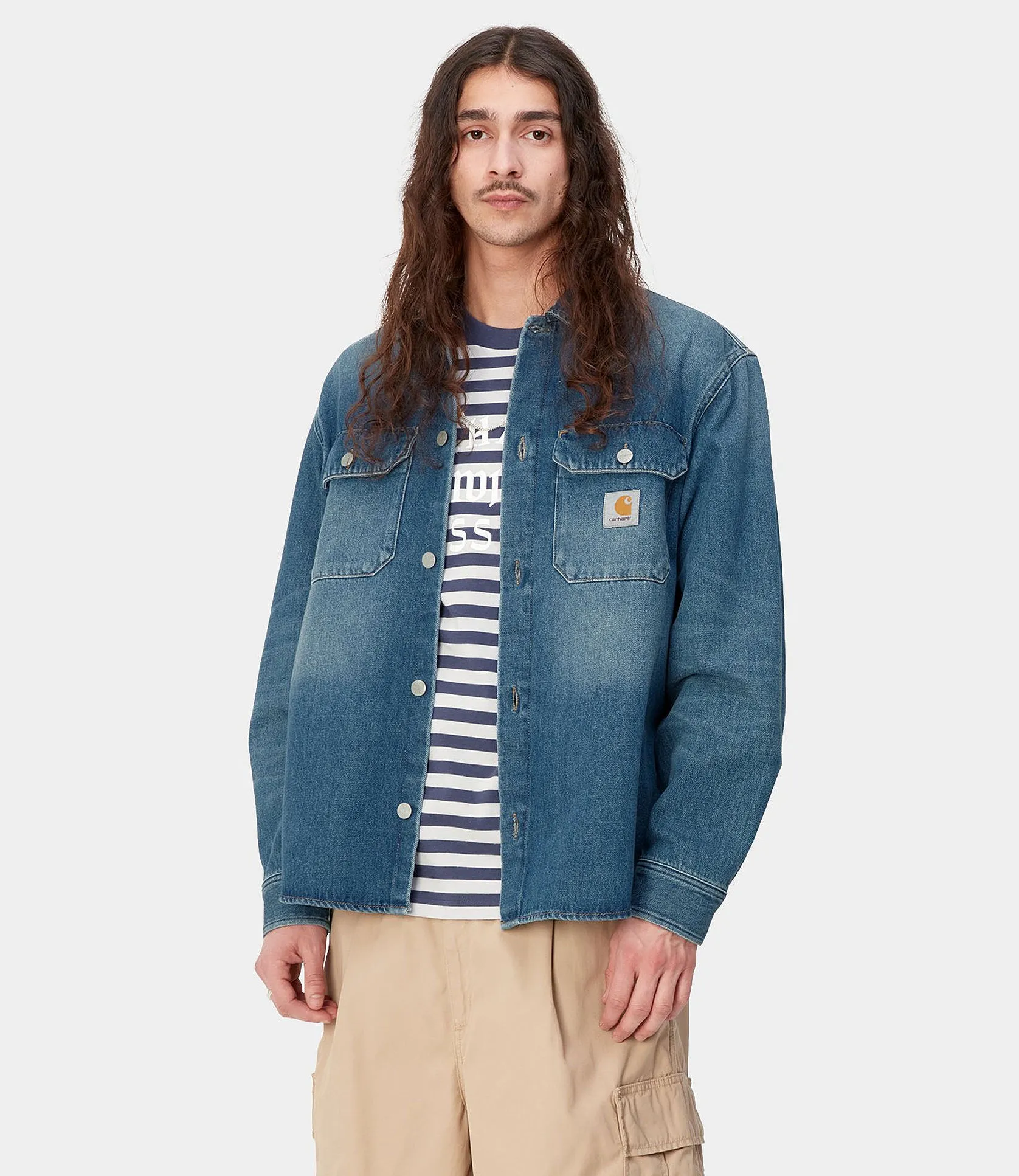 Carhartt  |Denim Street Style Skater Style Shirts