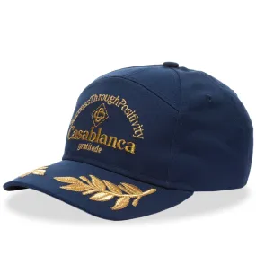 Casablanca Success Positivity Navy Cap