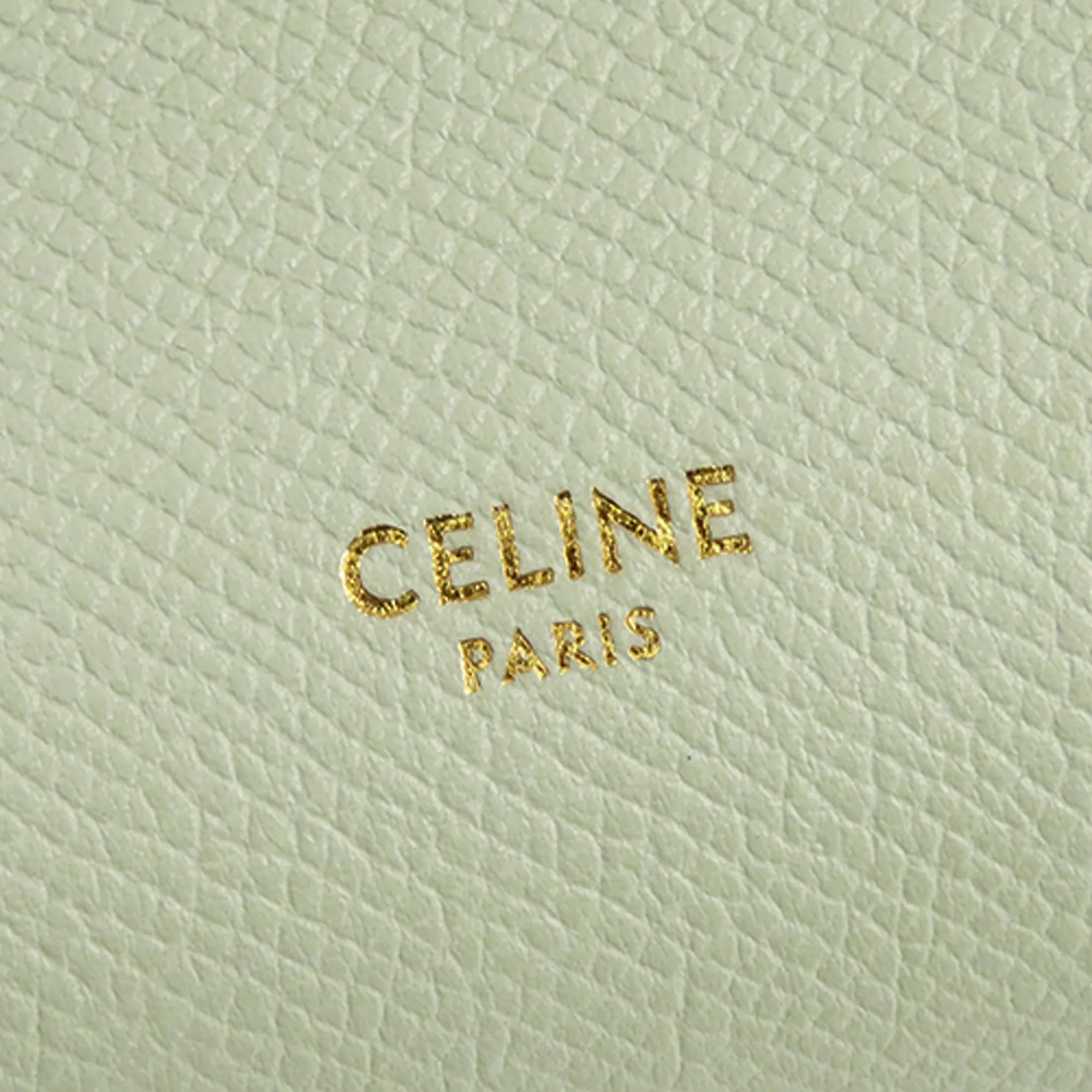 Celine Leather Satchel with Belt