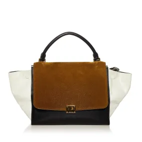 Celine Tricolor Leather Trapeze Satchel SHG-uaApQA