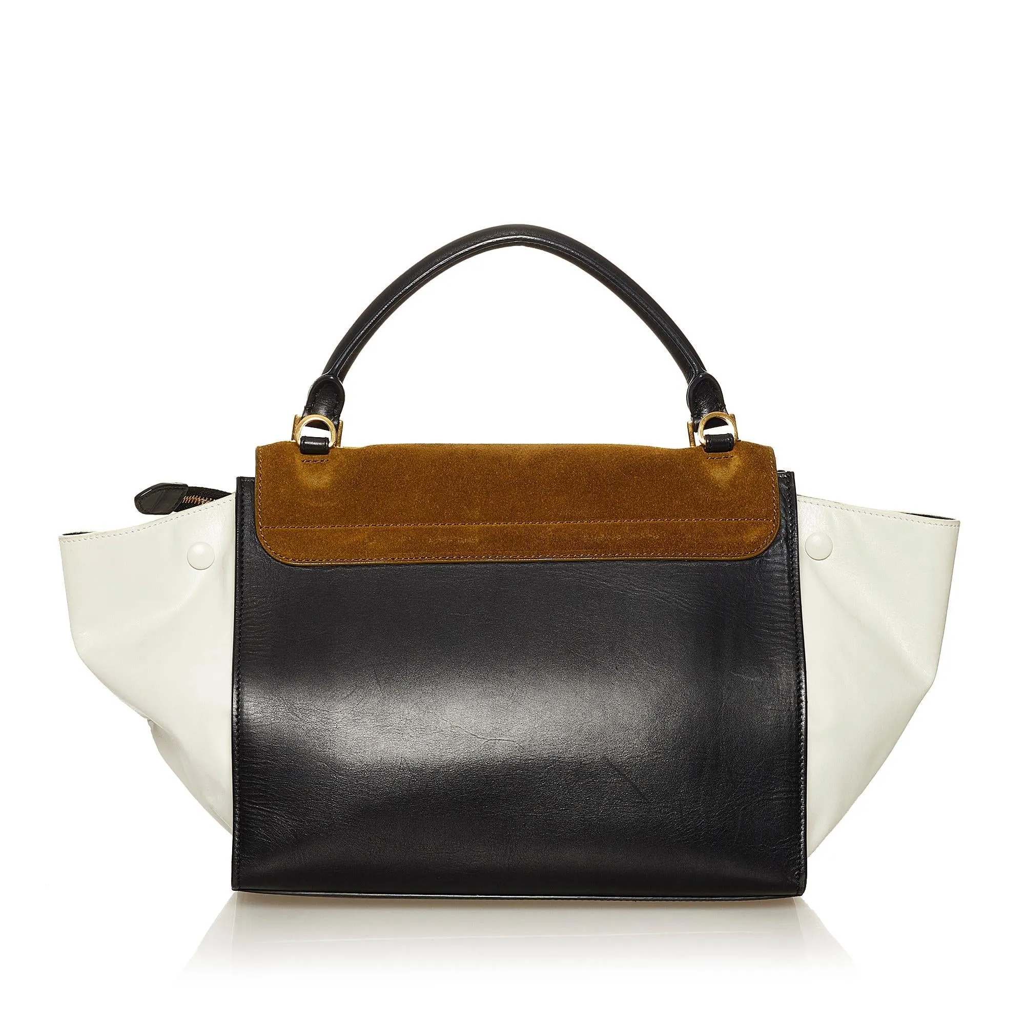 Celine Tricolor Leather Trapeze Satchel SHG-uaApQA