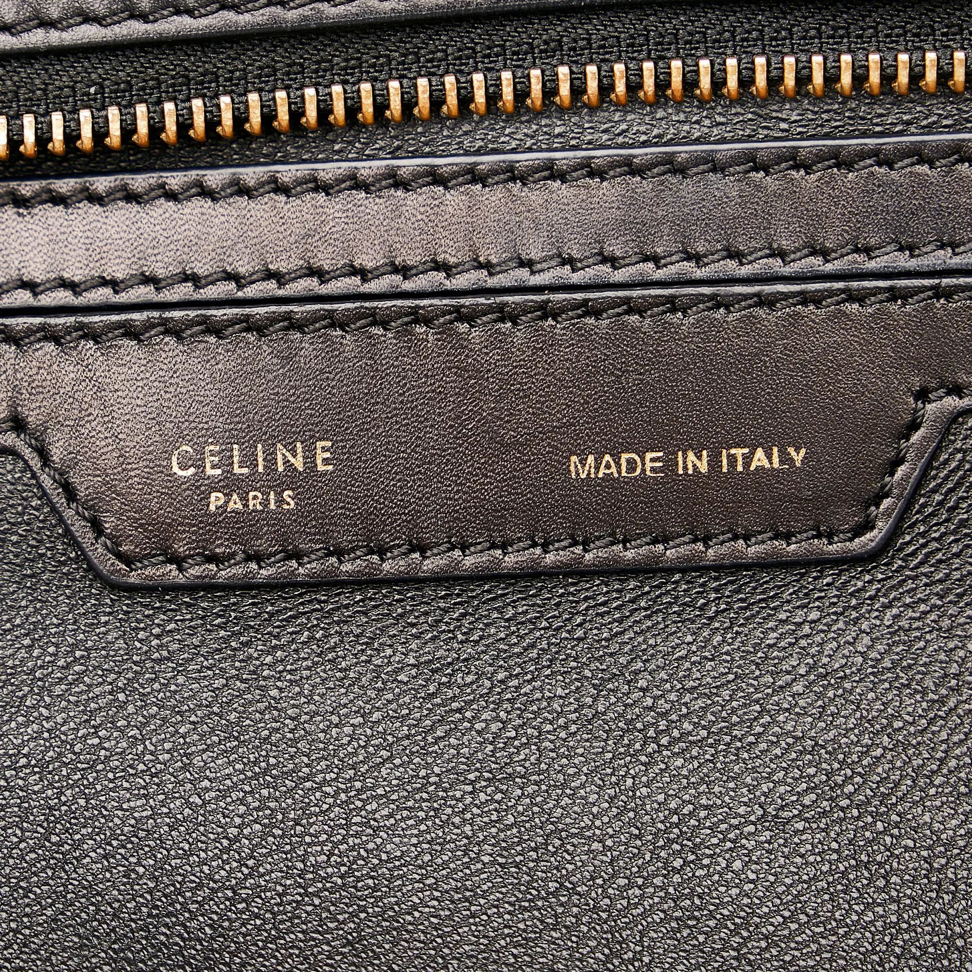 Celine Tricolor Leather Trapeze Satchel SHG-uaApQA