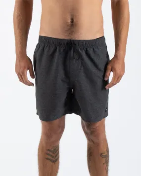 Elastic Waist Boardshort CHARCOAL HEATHER