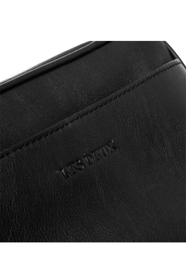 Leather Wash Bag Black