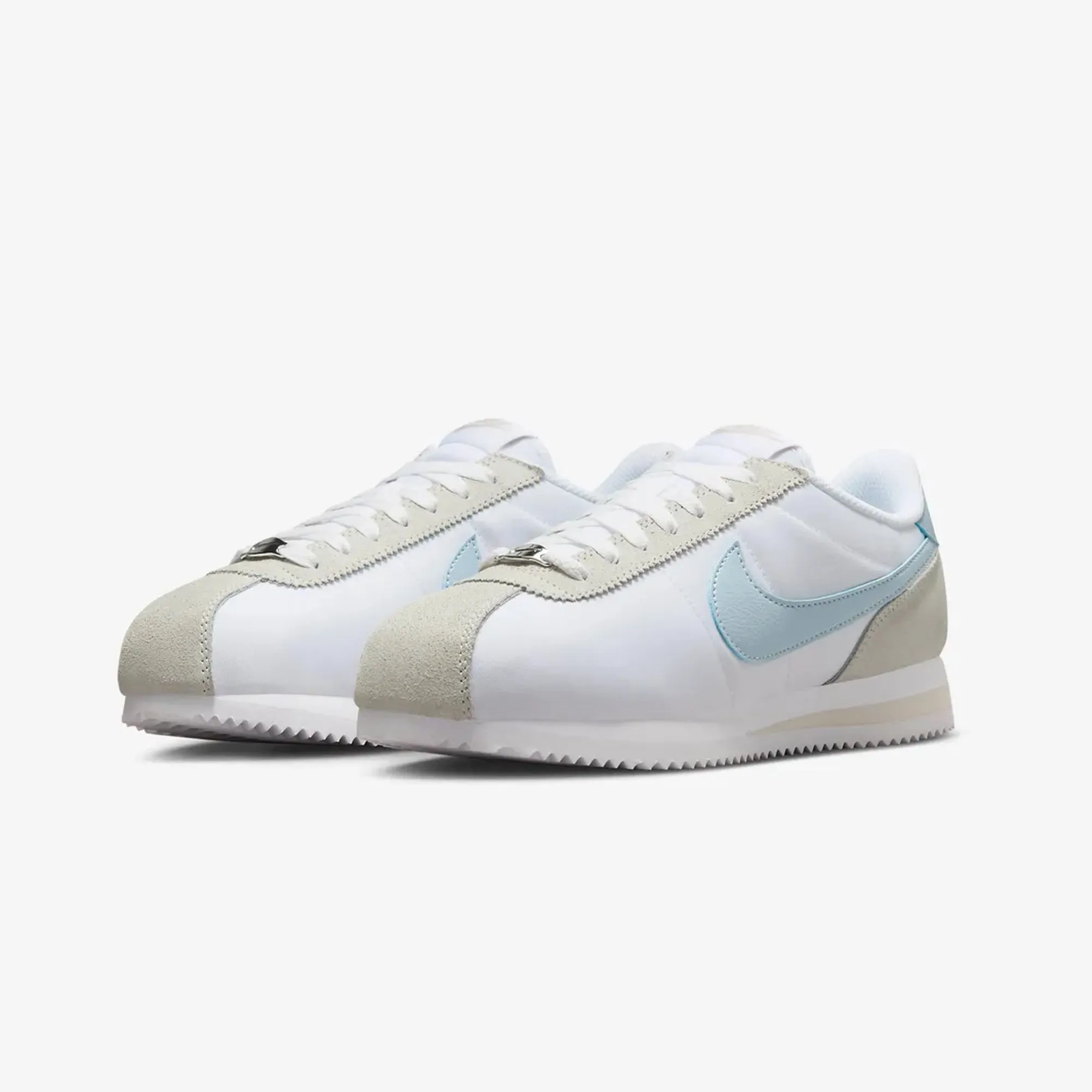 Cortez 'White/Light Armory Blue and Light OREWOOD BRN' Sneakers for Women