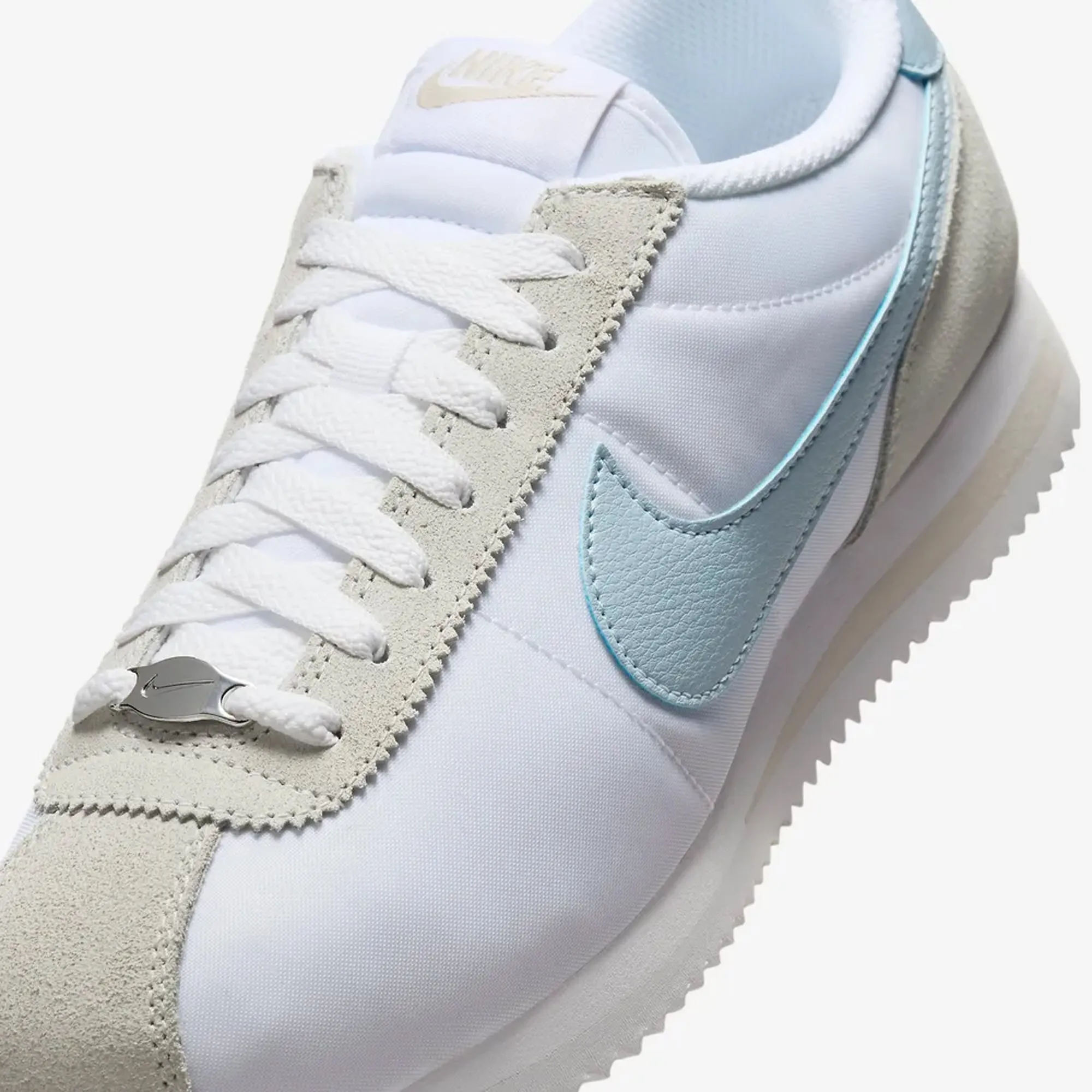 Cortez 'White/Light Armory Blue and Light OREWOOD BRN' Sneakers for Women