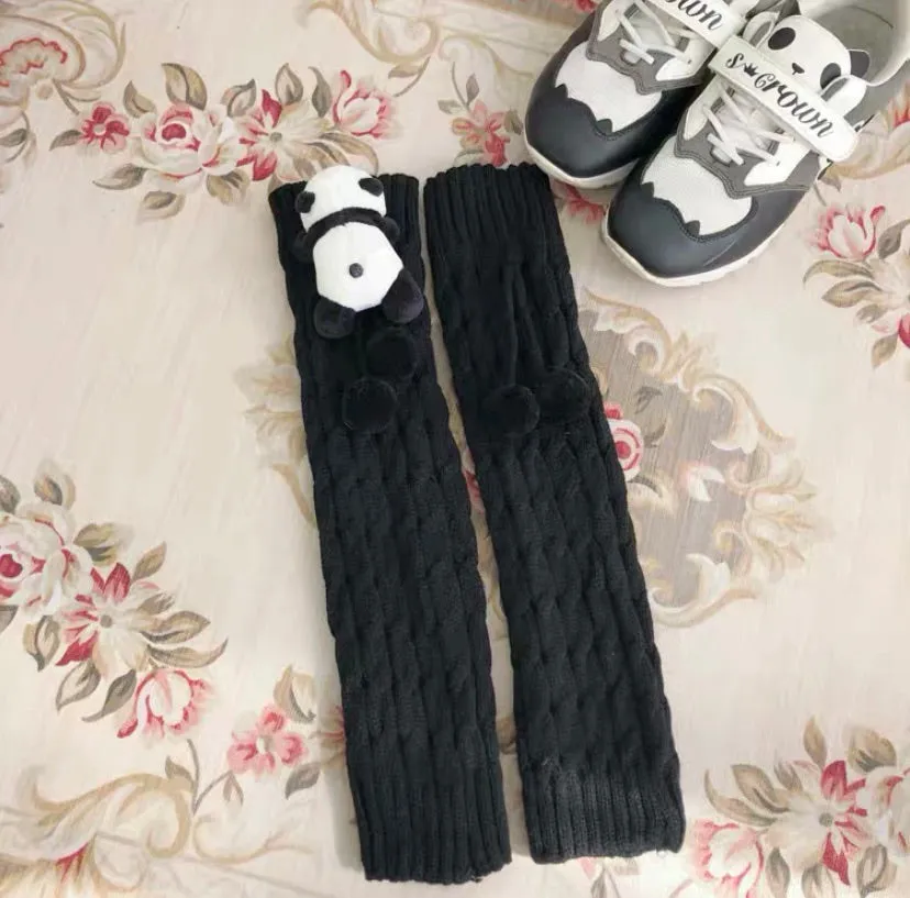 Cute Panda JK Knit Socks