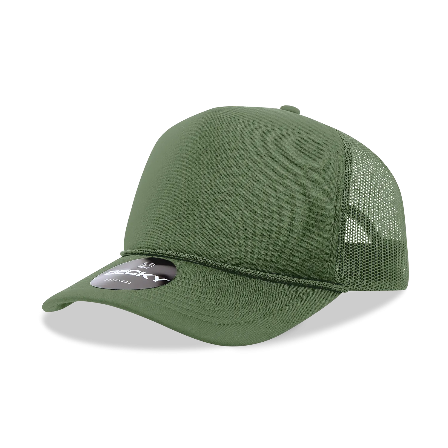 Decky 6025 Black Trucker Hat with Foam Panels