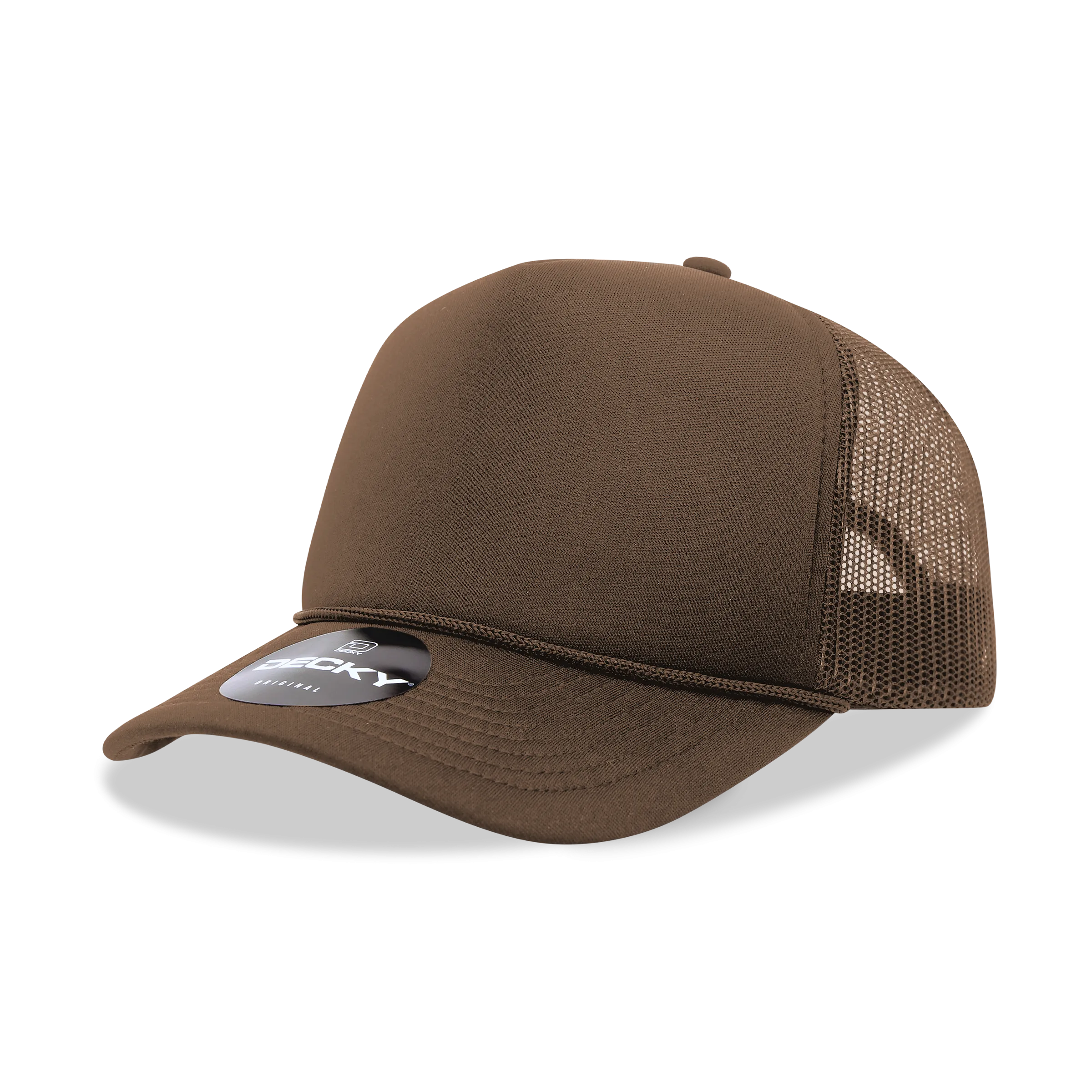 Decky 6025 Black Trucker Hat with Foam Panels