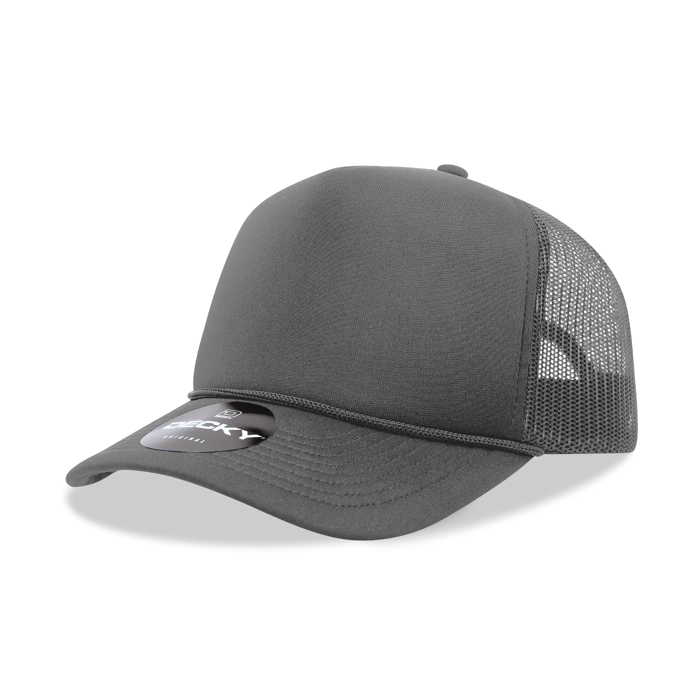 Decky 6025 Black Trucker Hat with Foam Panels