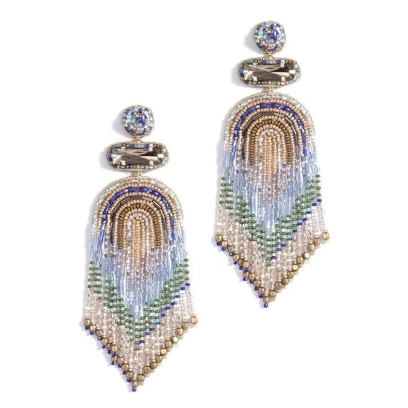 Deepa Gurnani Ishani Blue Earrings