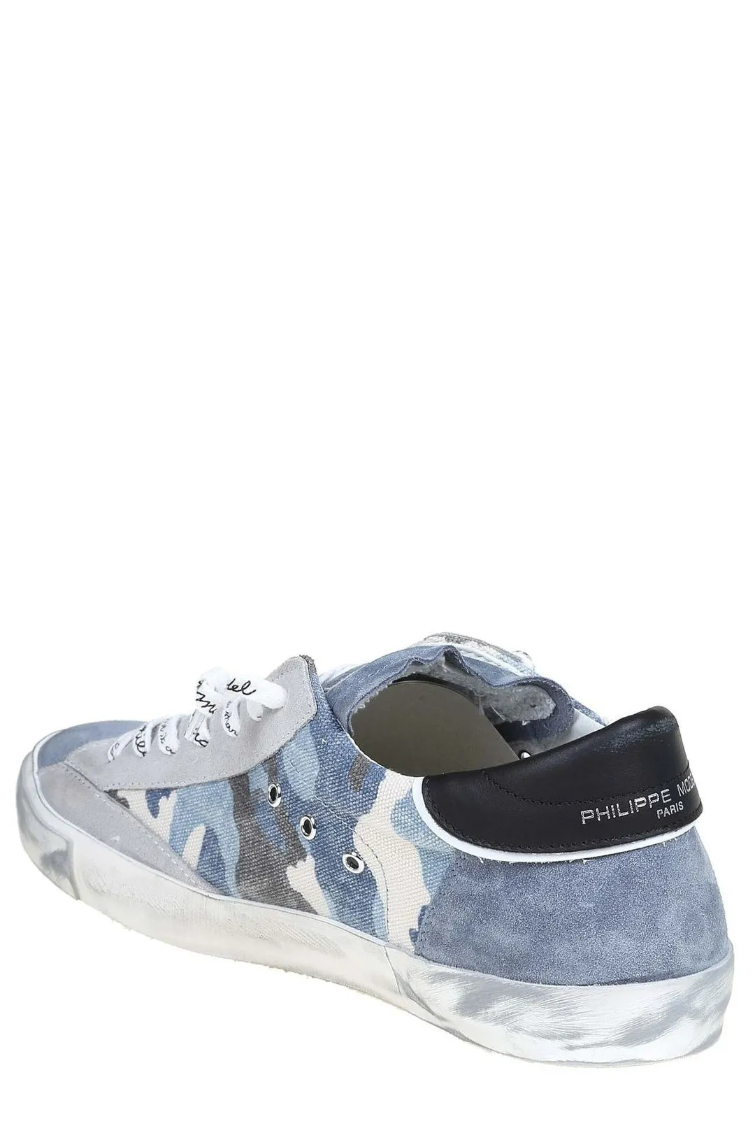 Philippe Model Prsx Denim Patchwork Sneakers,