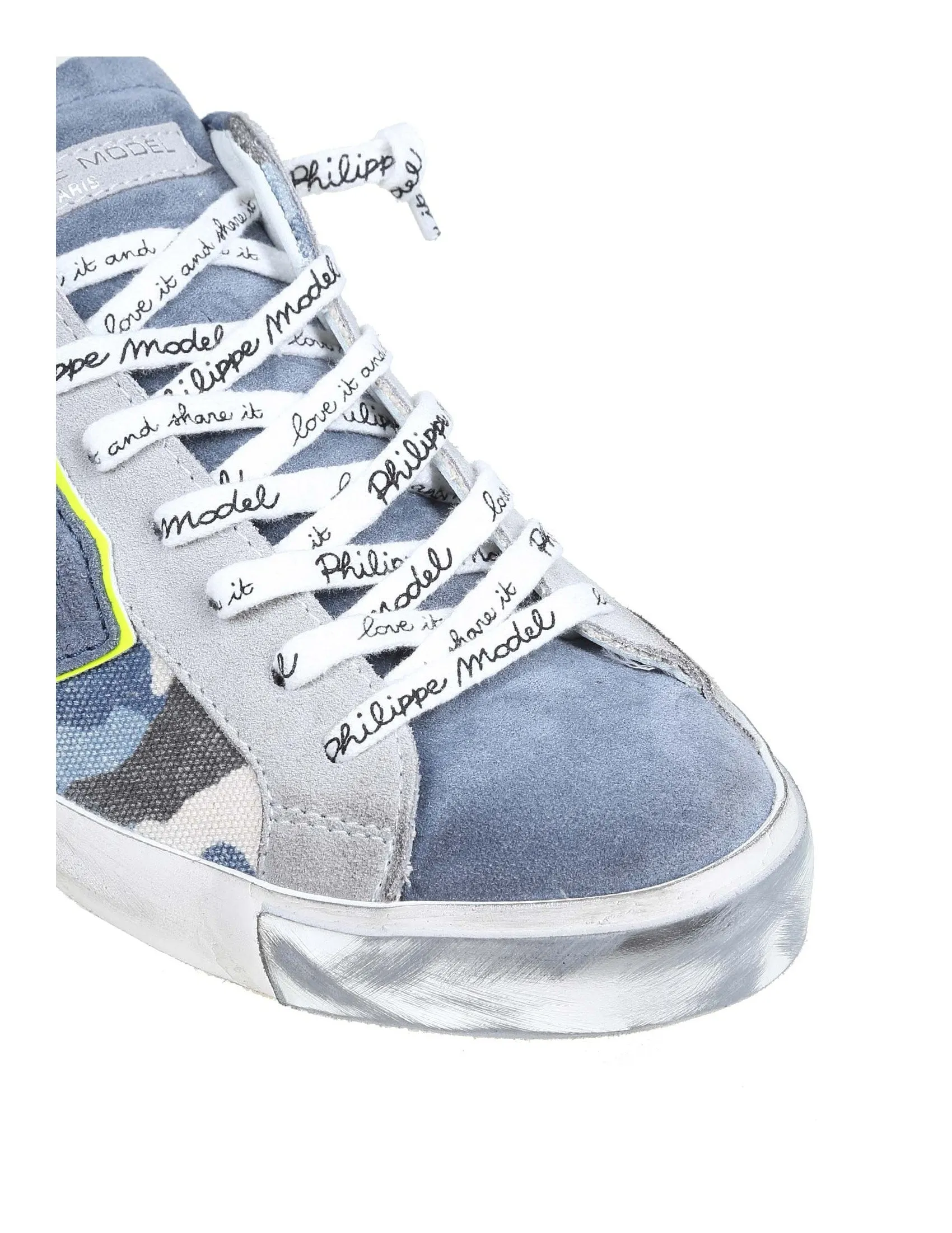 Philippe Model Prsx Denim Patchwork Sneakers,