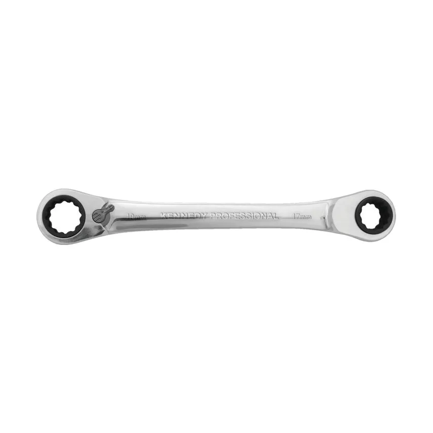 Double End, Ring Spanner, 14 x 15mm/9 x 11mm, Metric