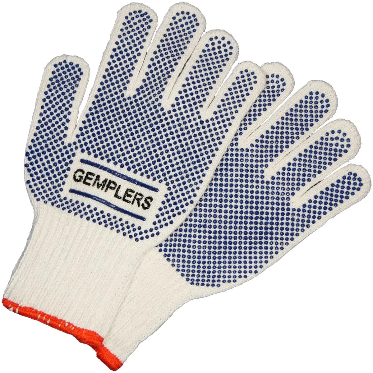 Durable Cotton Knit Gloves with Grip Dots