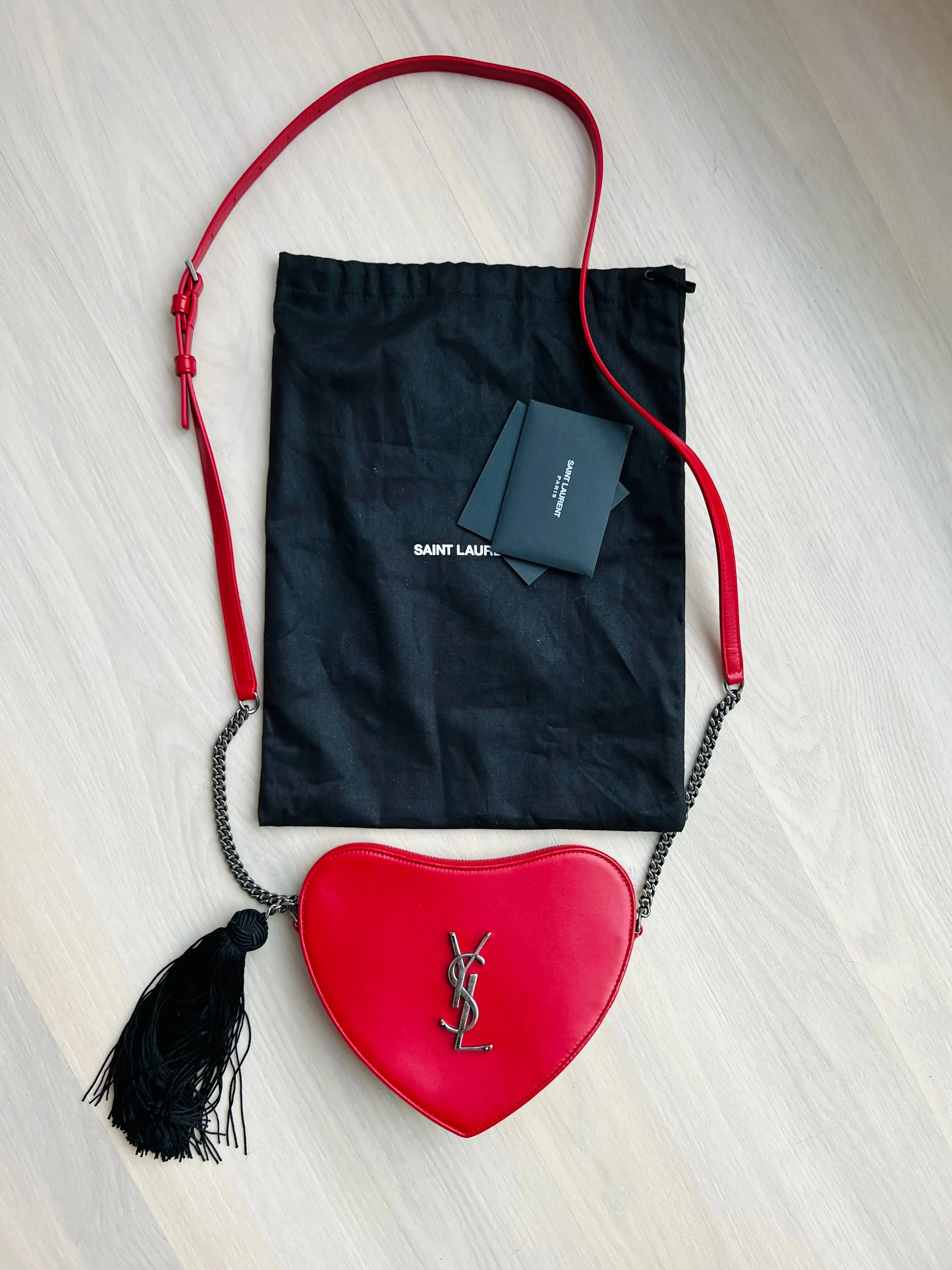 Heart Tassel Bag by Saint Laurent