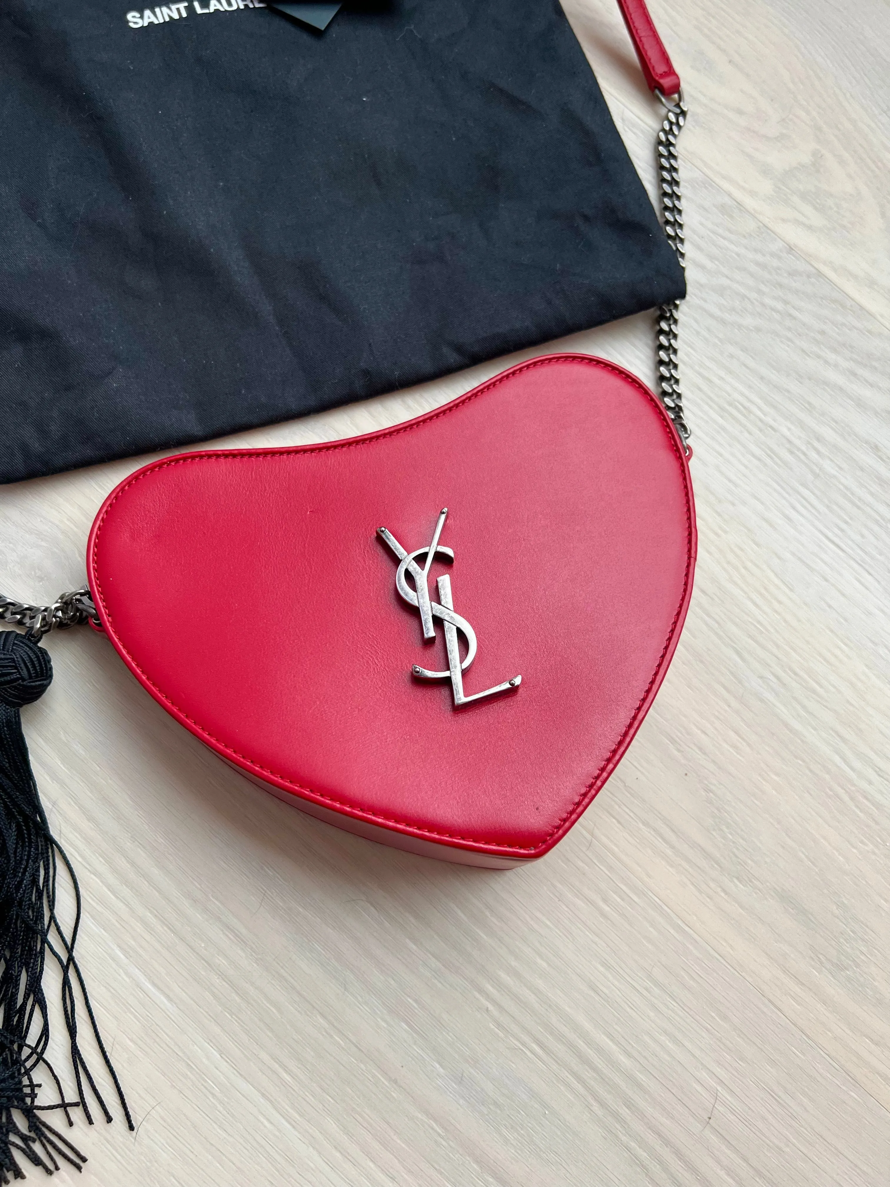 Heart Tassel Bag by Saint Laurent